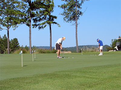 putters at Granada golf course