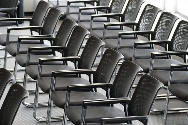 rows of chairs